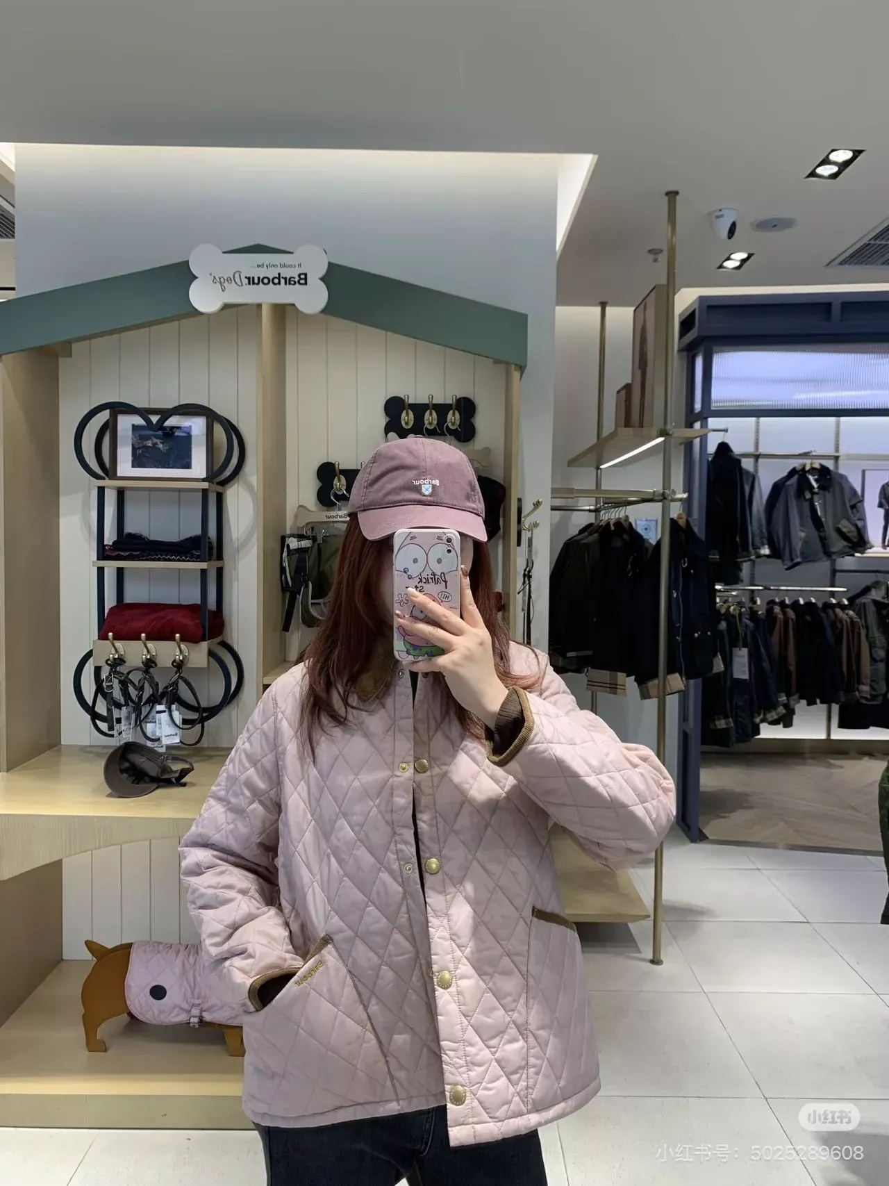 바버 다이아 퀼팅 코듀로이 여성용 쇼트 패딩 상세 이미지 47