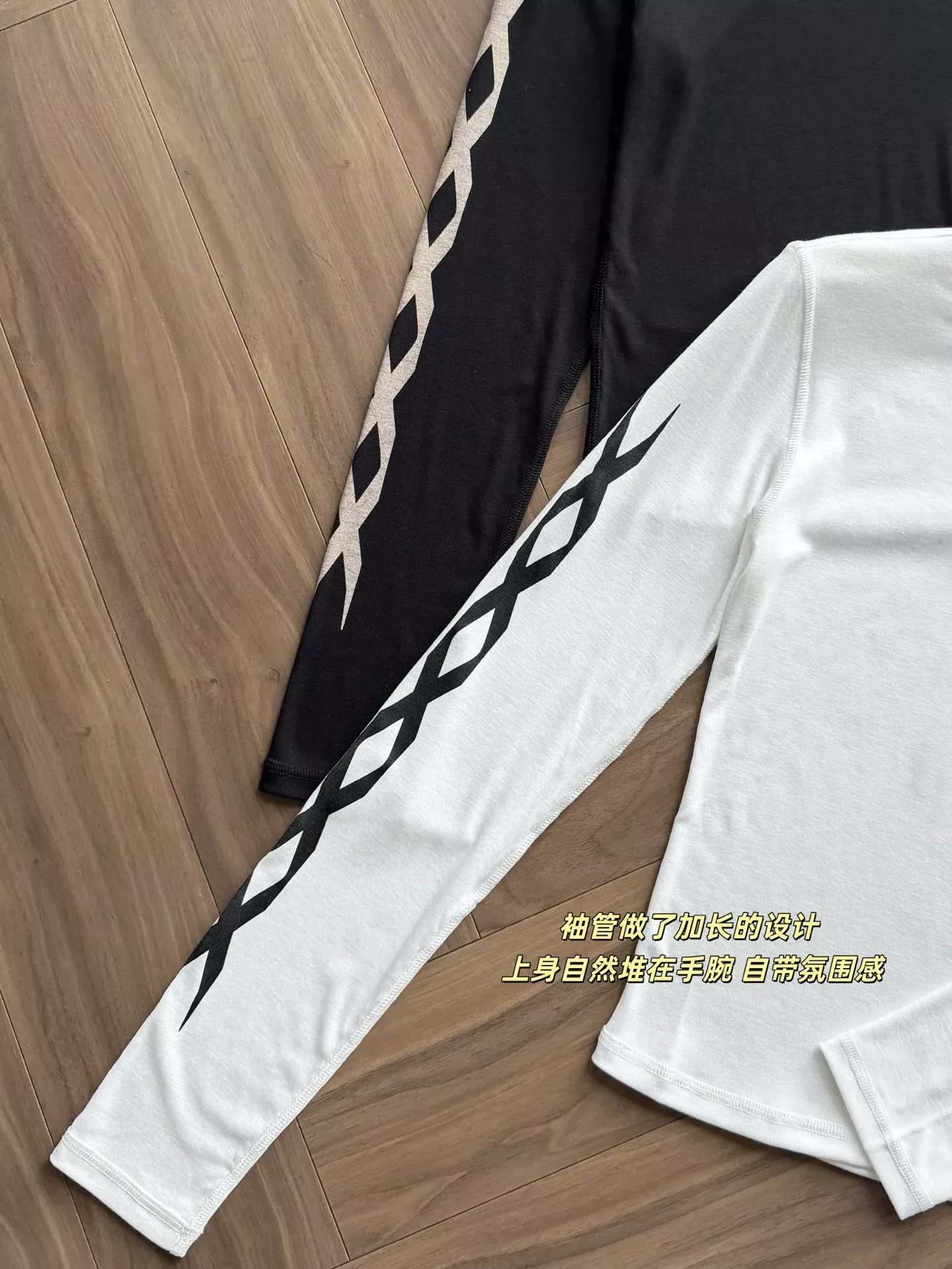 에스엠에프케이 십자가 프린트 슬림핏 여성용 긴소매 티셔츠 상세 이미지 46