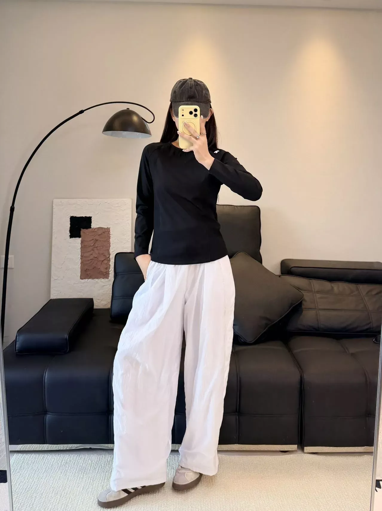 데상트 배색 절개 흡습속건 여성용 긴소매 티셔츠 상세 이미지 41