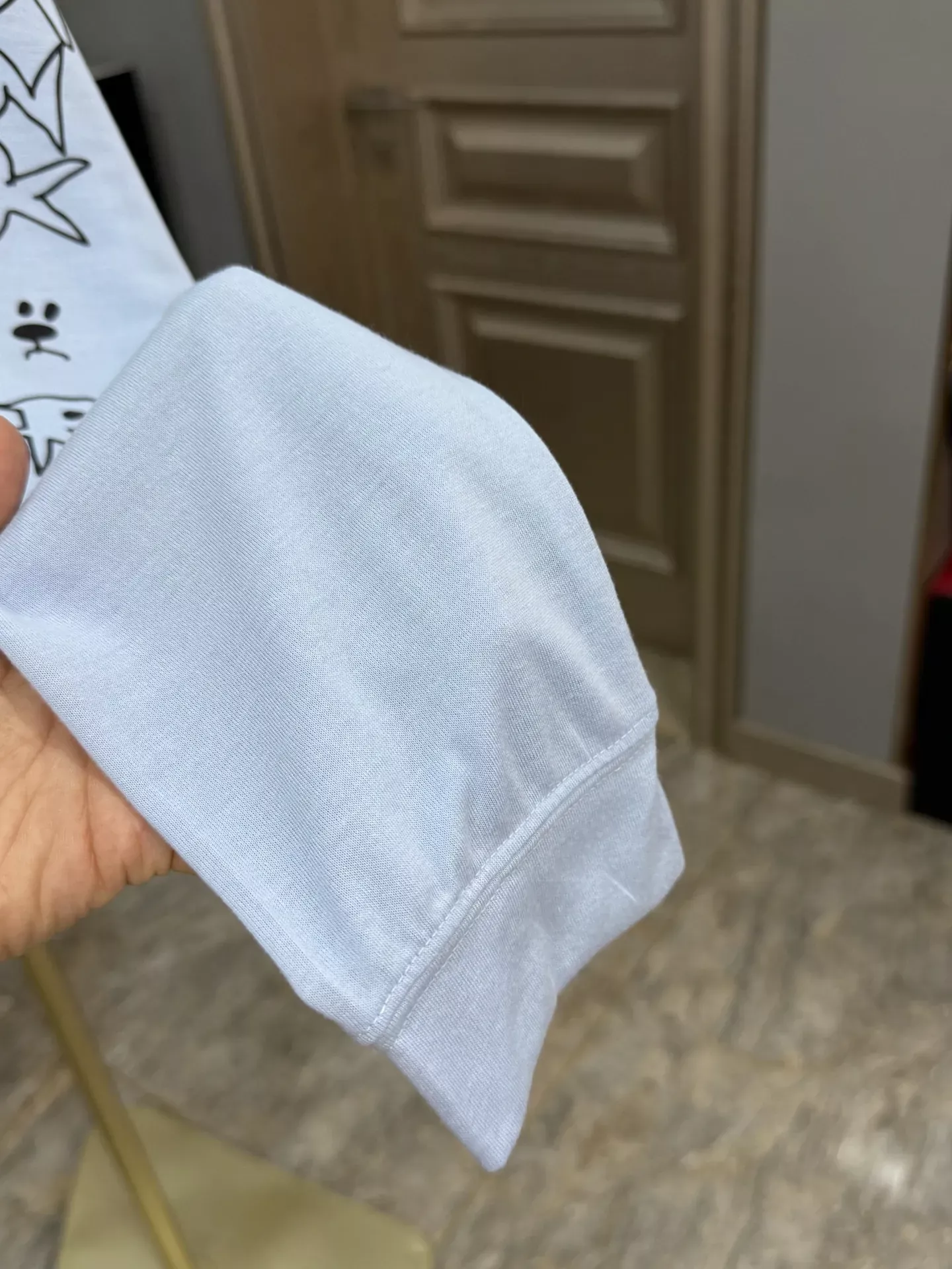 안코라우 강아지 프린트 속건 여성용 긴소매 티셔츠 상세 이미지 22