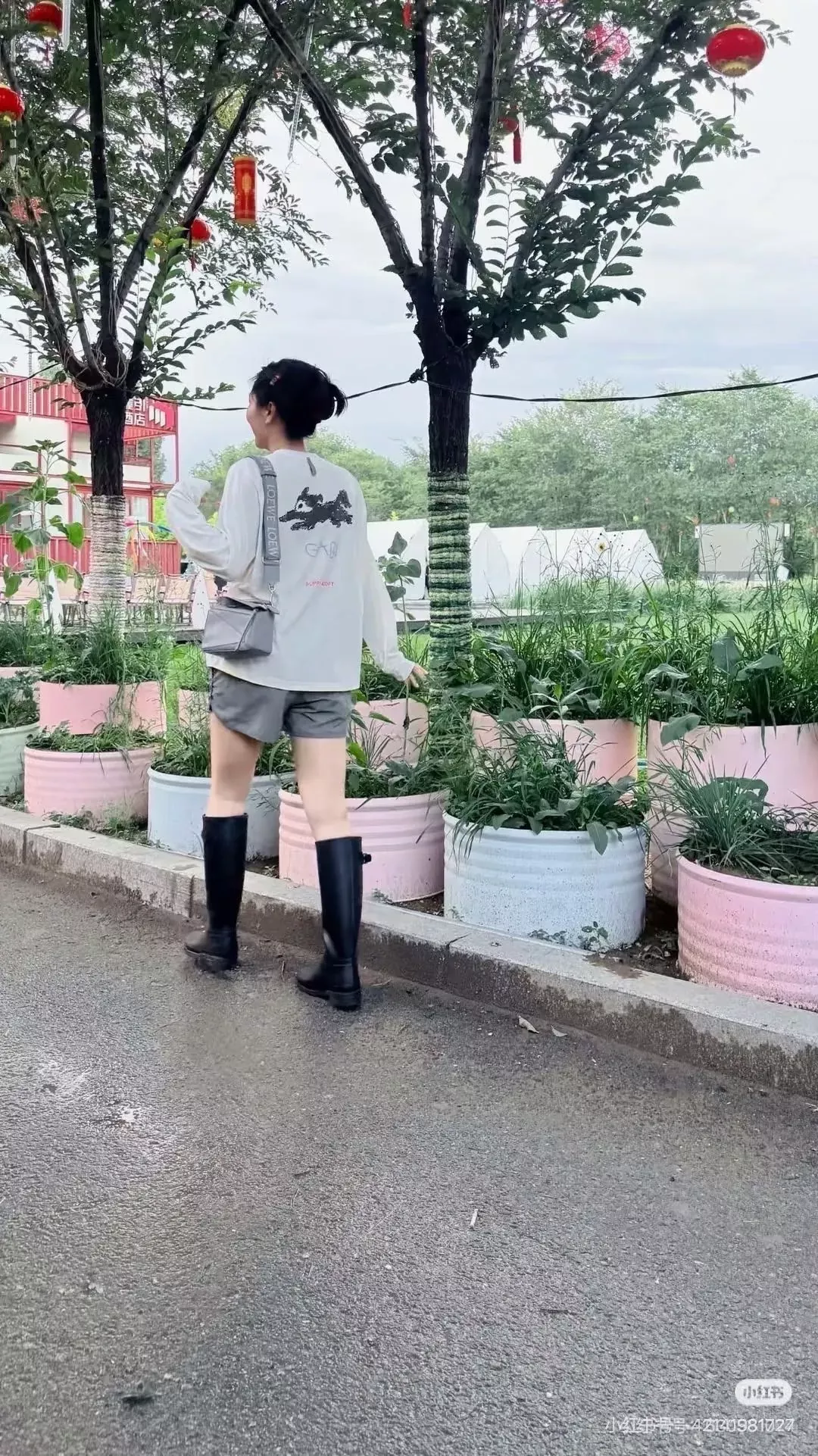 안코라우 강아지 프린트 속건 여성용 긴소매 티셔츠 상세 이미지 35