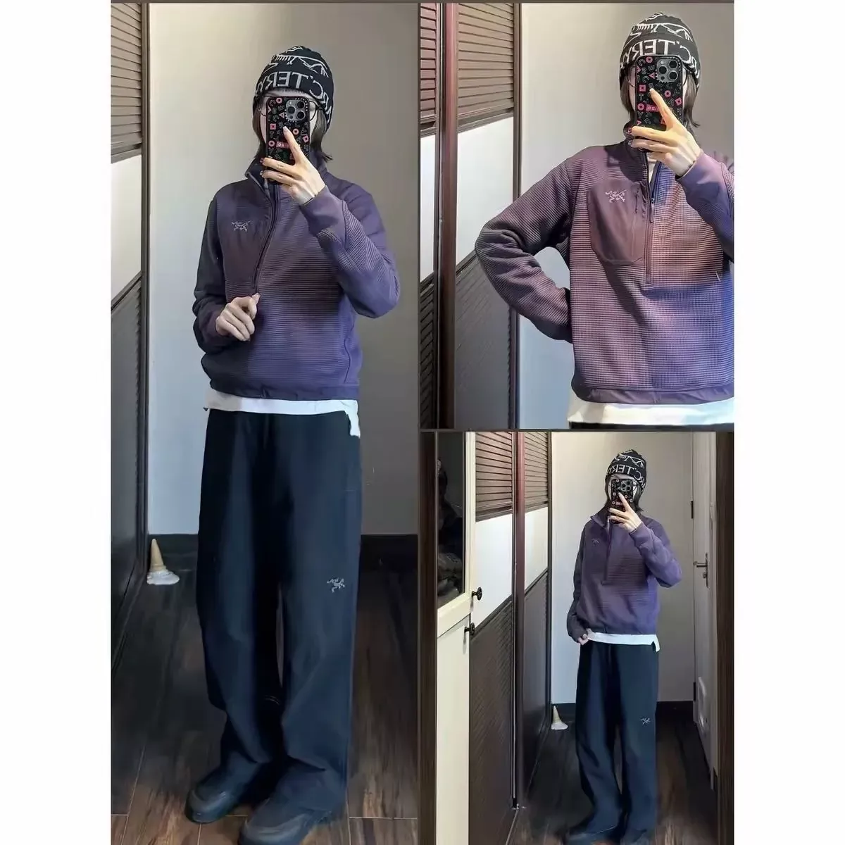 아크테릭스 화플 격 반집업 여성용 긴소매 티셔츠 상세 이미지 27