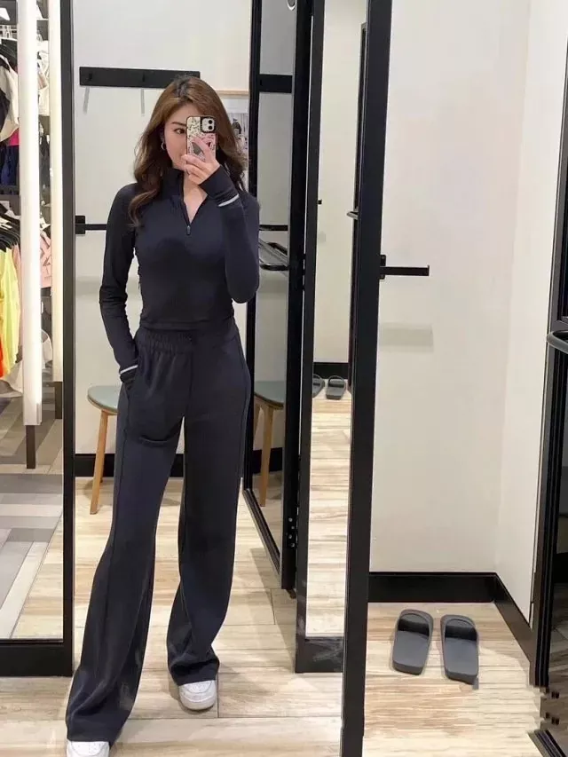 룰루레몬 소프트스트림 골지 와이드 여성용 트레이닝 팬츠 상세 이미지 49