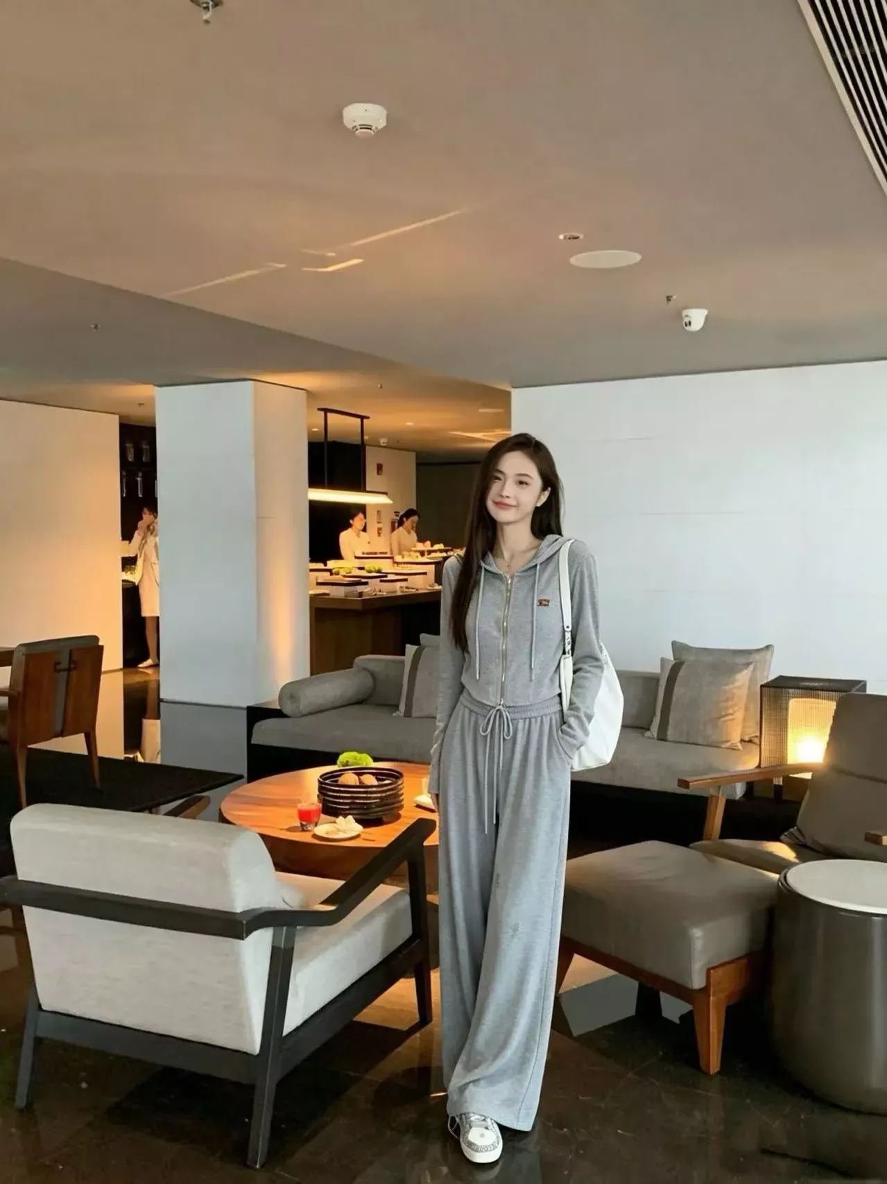 셀린느 후드 집업 와이드 여성용 상하의 세트 상세 이미지 27