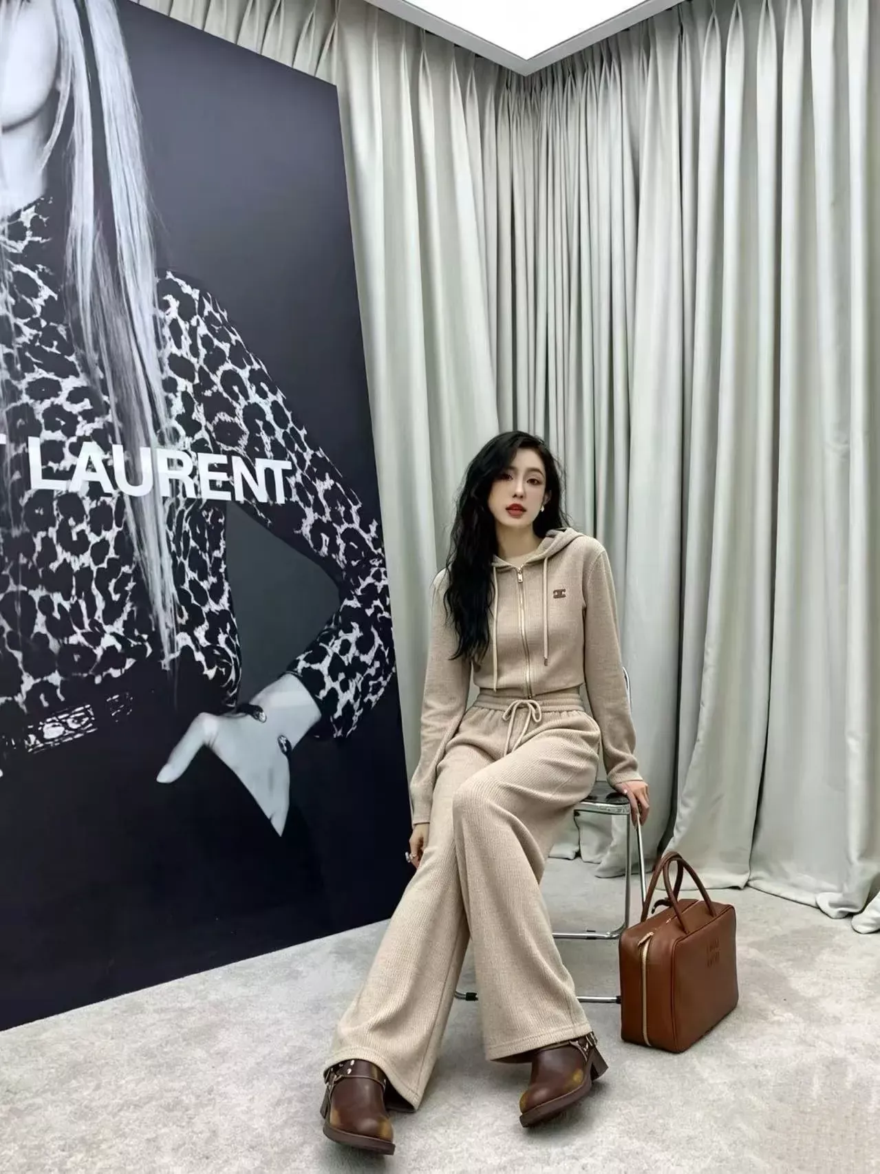 셀린느 후드 집업 와이드 여성용 상하의 세트 상세 이미지 38