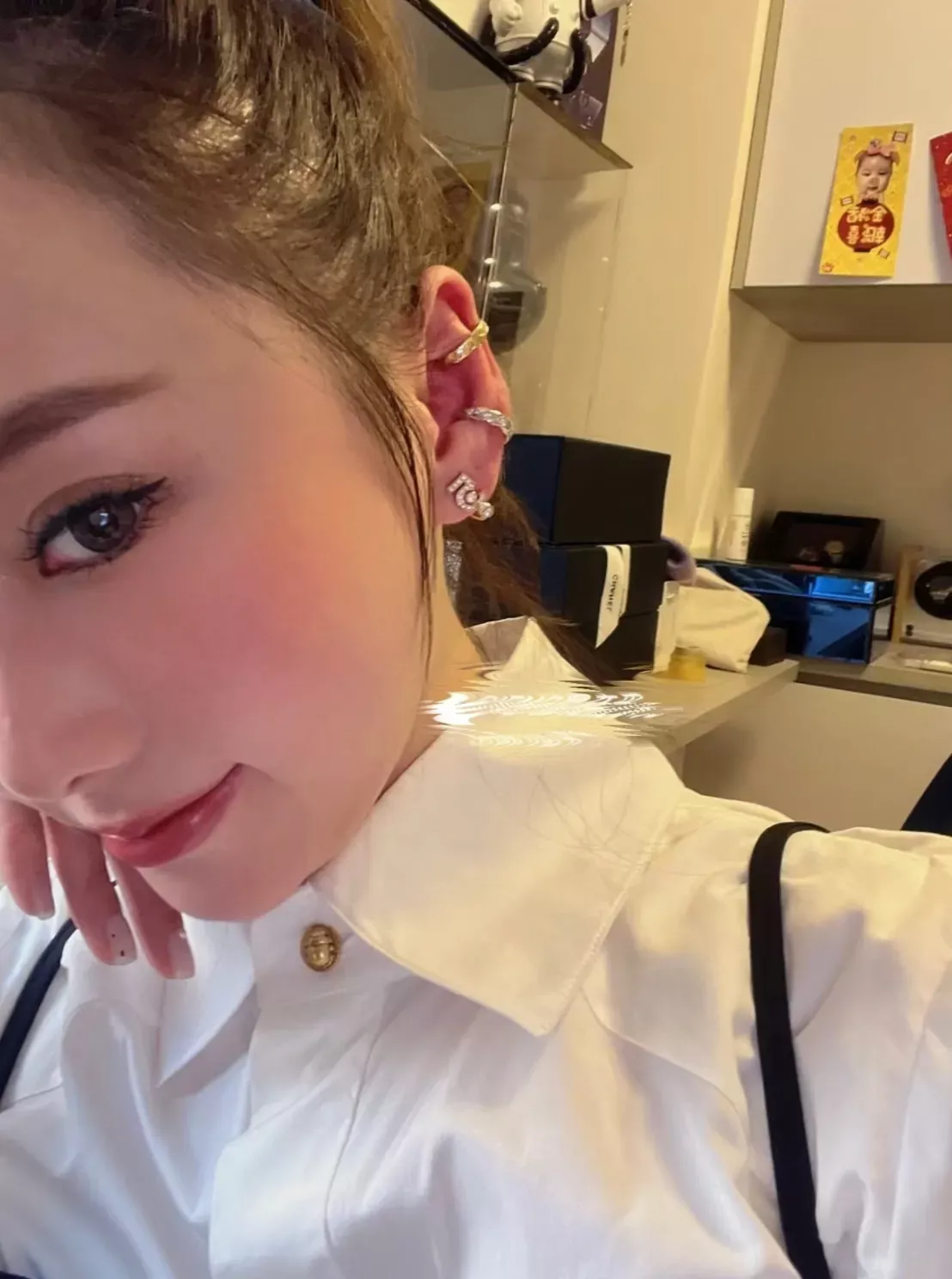 샤넬 투톤 이어커프 귀걸이 상세 이미지 31