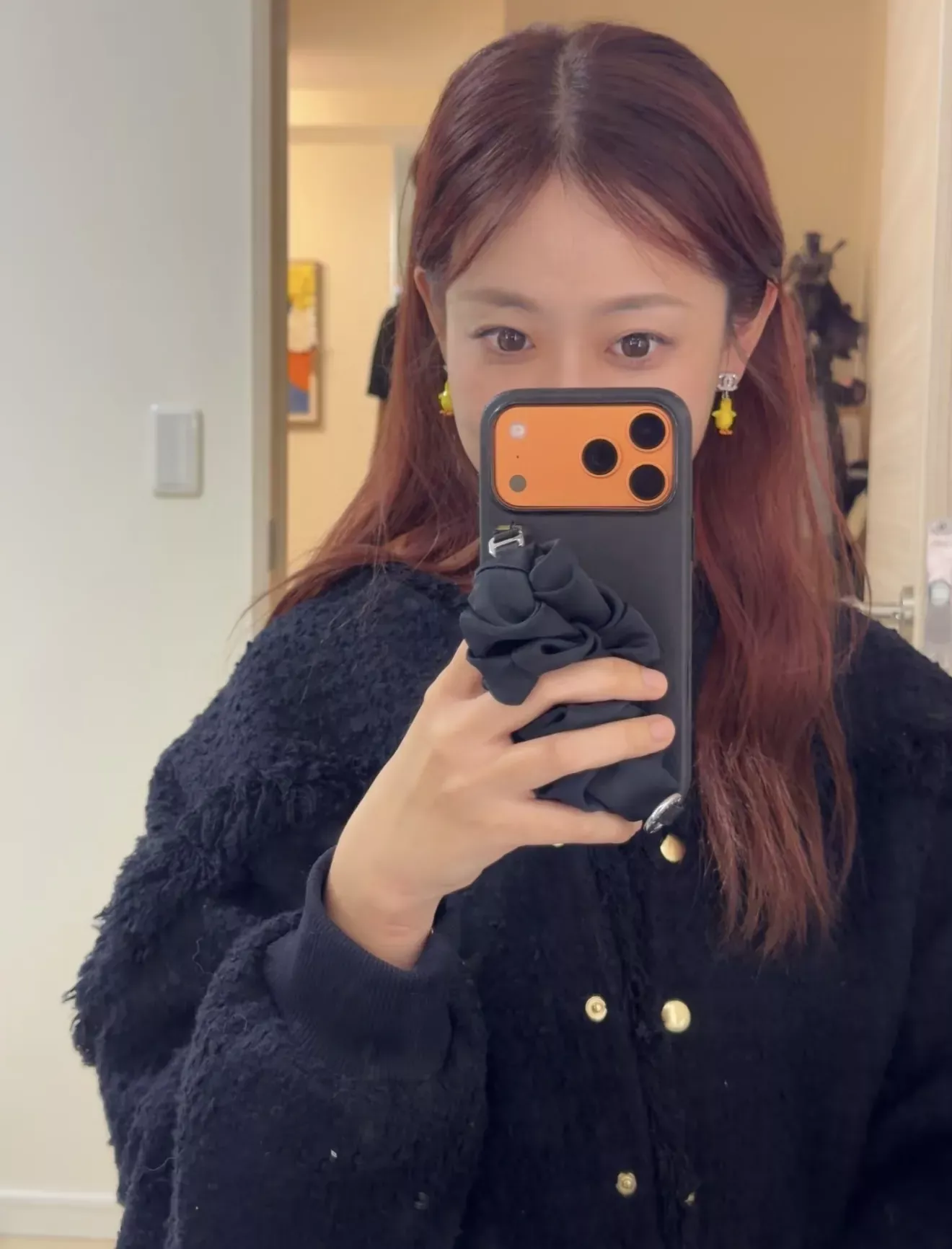 샤넬 풀 큐빅 더블씨 옐로 치킨 귀걸이 상세 이미지 20