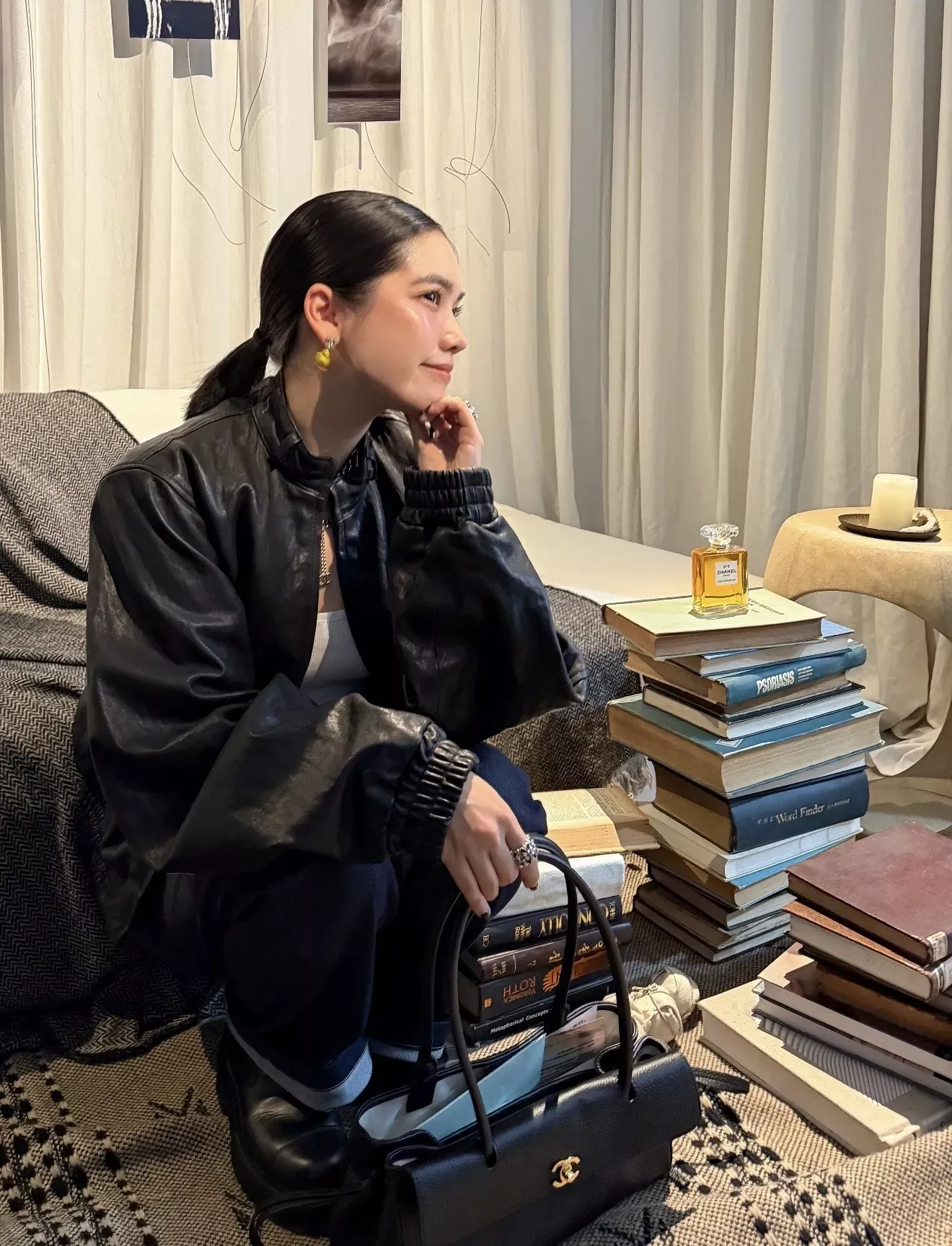 샤넬 풀 큐빅 더블씨 옐로 치킨 귀걸이 상세 이미지 23