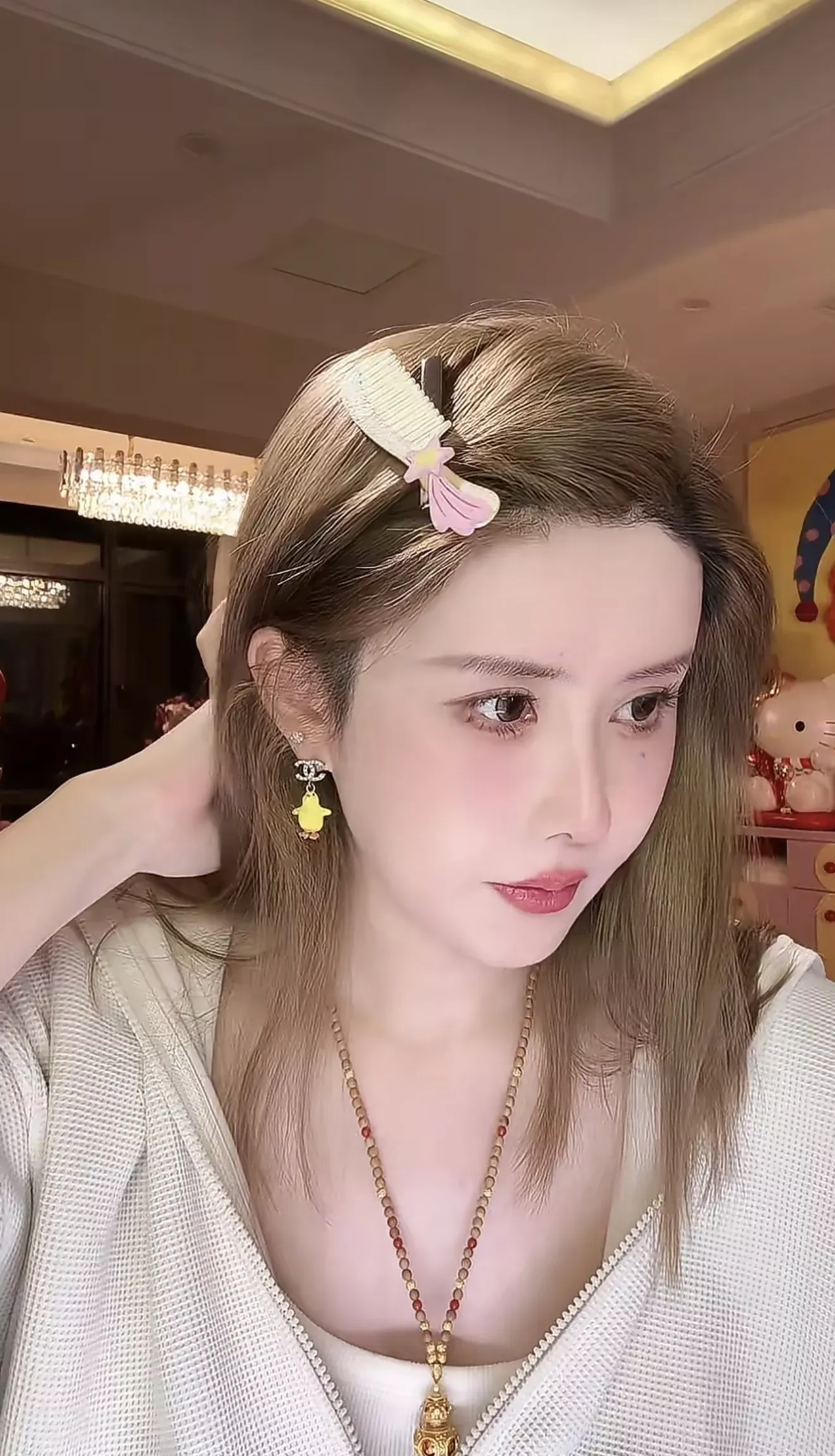 샤넬 풀 큐빅 더블씨 옐로 치킨 귀걸이 상세 이미지 34