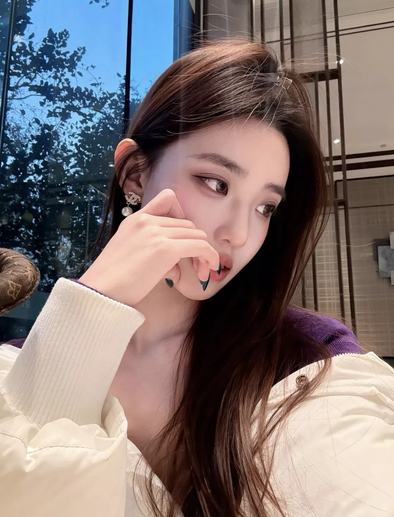 샤넬 진주 더블씨 드롭 귀걸이 상세 이미지 10