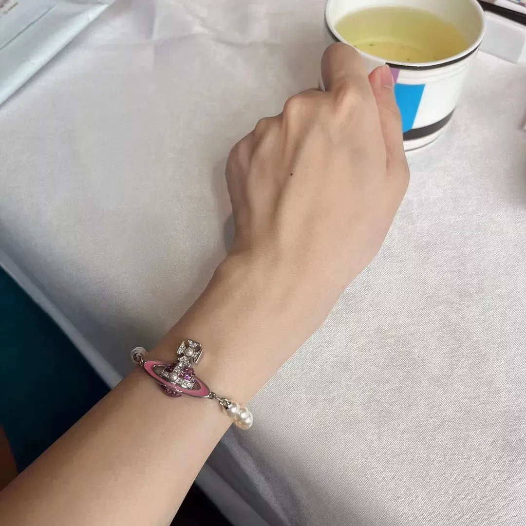 비비안웨스트우드 진주 토성 팬던트 팔찌 상세 이미지 14
