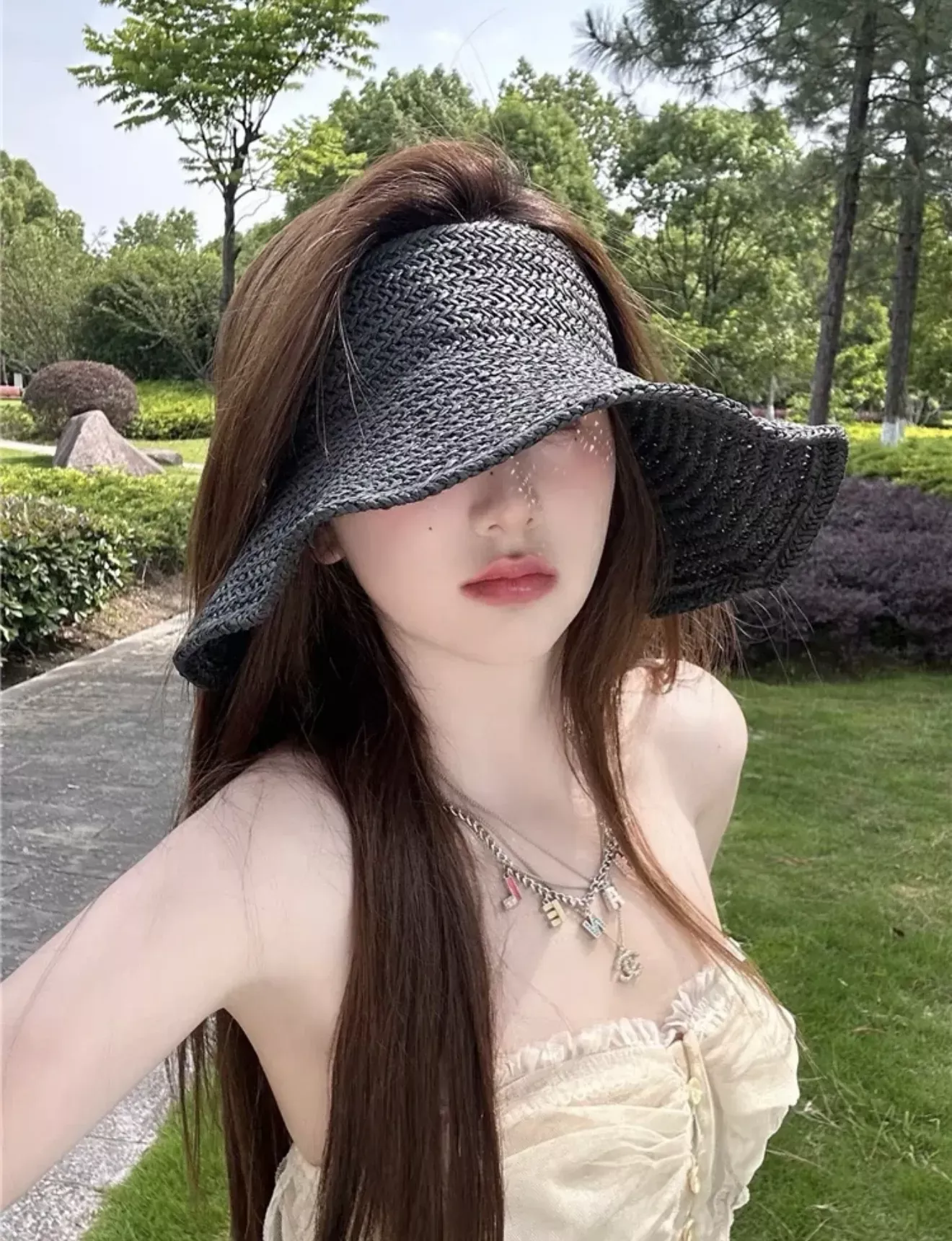 샤넬 컬러 에나멜 레터 멀티체인 목걸이 상세 이미지 28