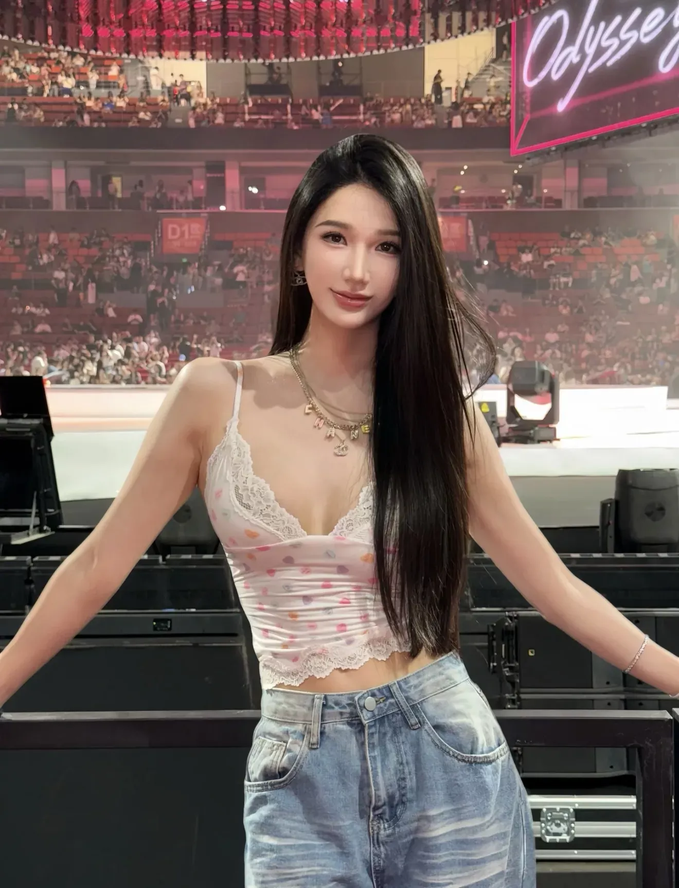 샤넬 컬러 에나멜 레터 멀티체인 목걸이 상세 이미지 34