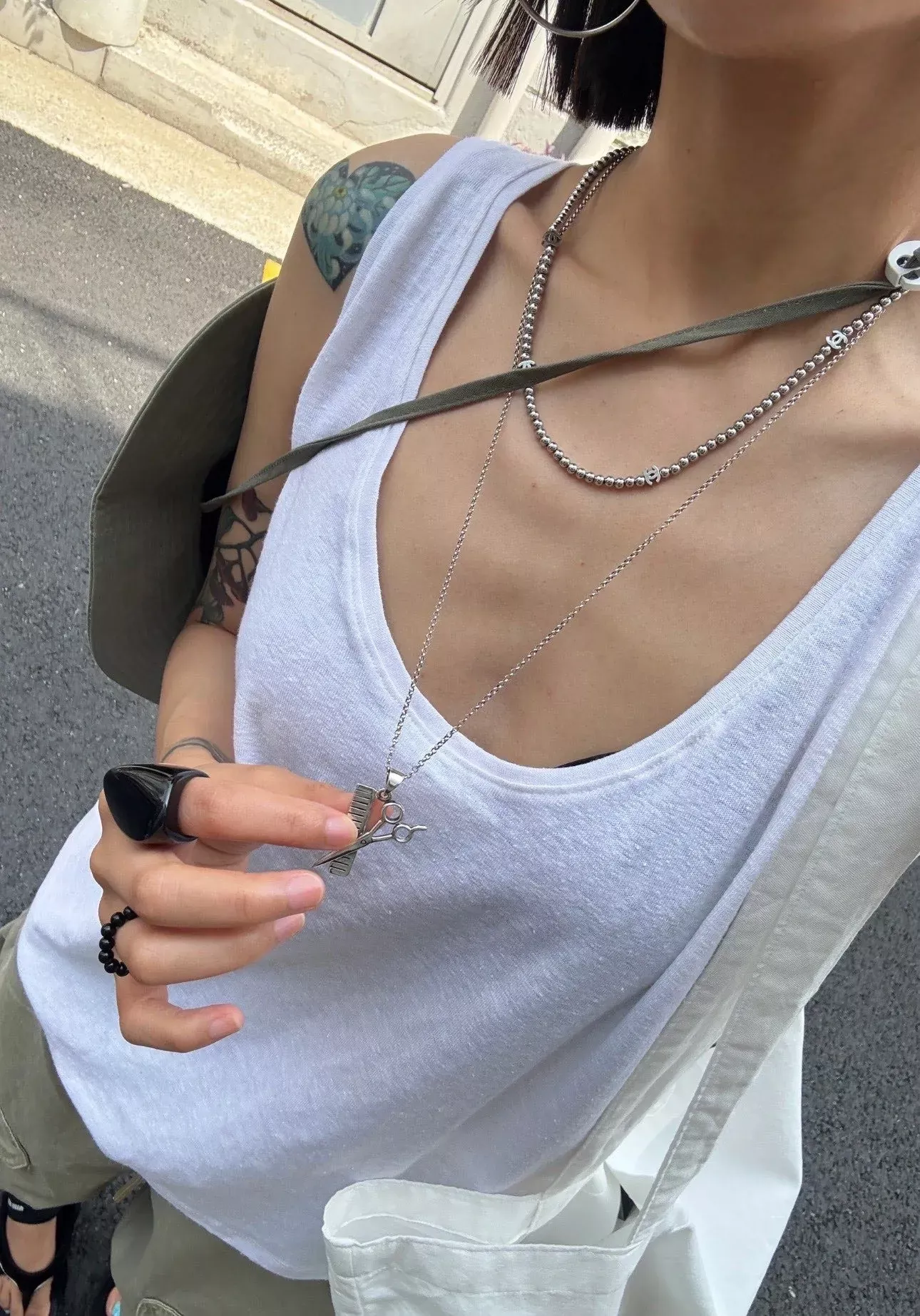 샤넬 실버 비즈 빈티지 무드 목걸이 상세 이미지 33