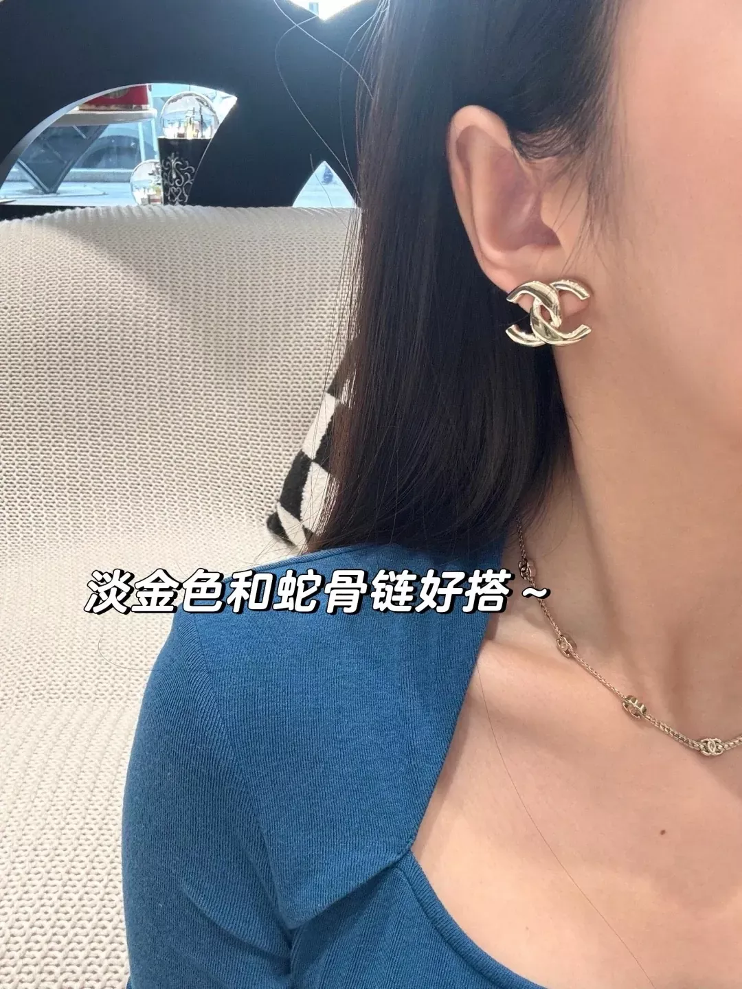 샤넬 더블 C 광면 메탈 귀걸이 상세 이미지 22