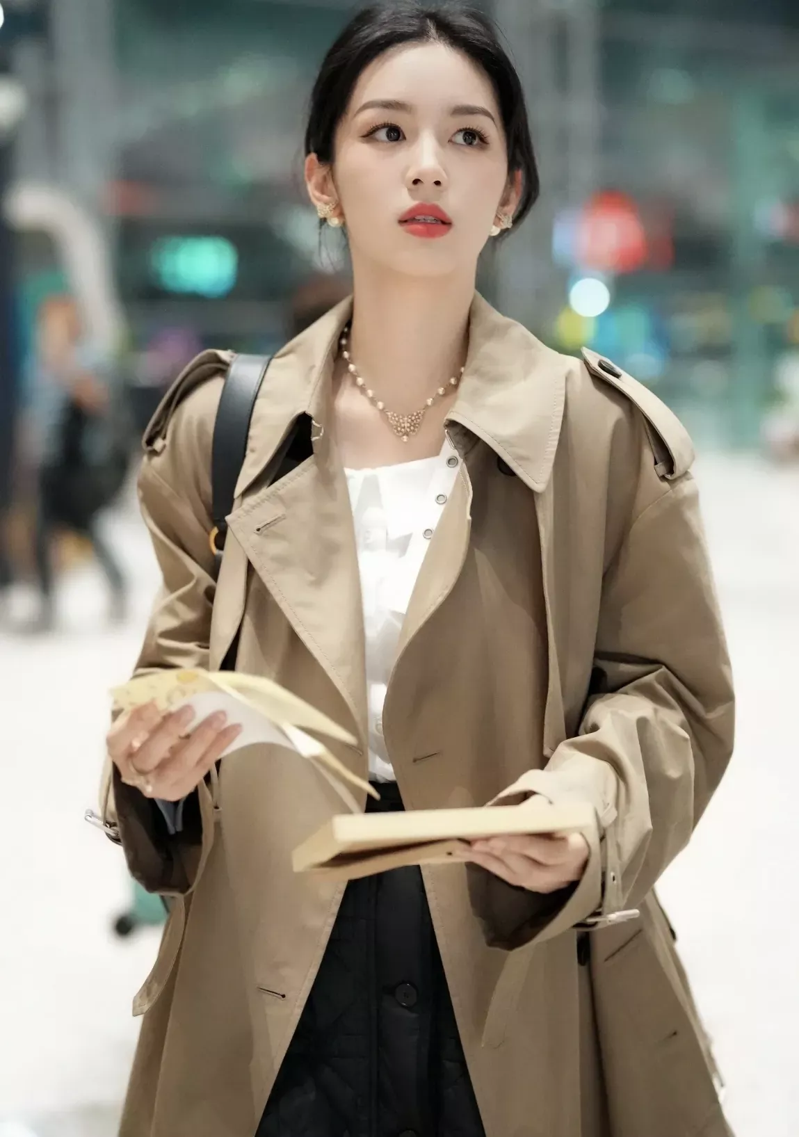 디올 진주 나비 펜던트 목걸이 상세 이미지 20