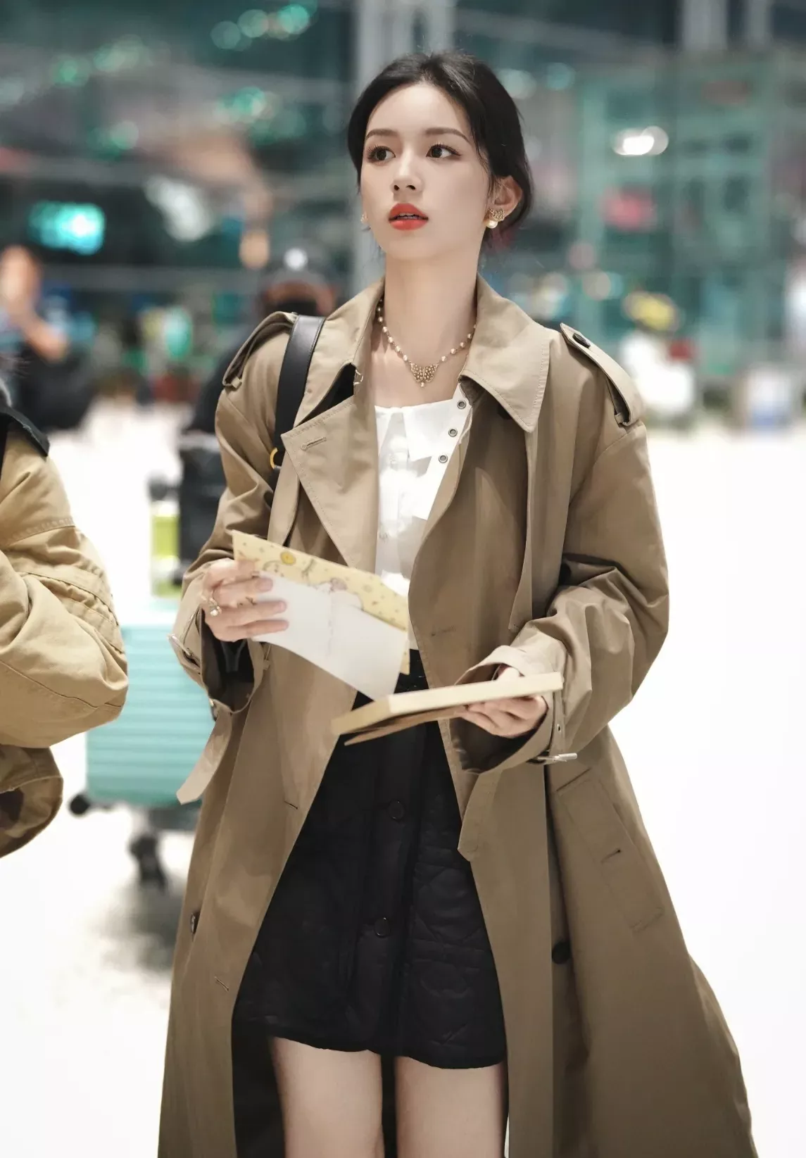 디올 진주 나비 펜던트 목걸이 상세 이미지 21
