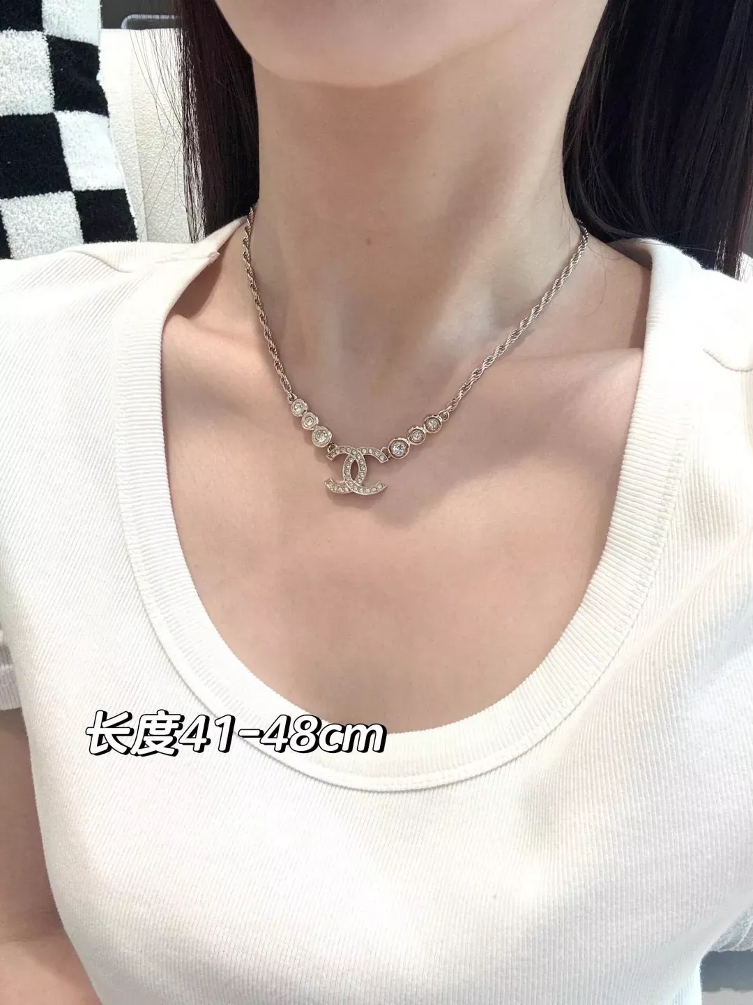 샤넬 길이 조절형 펜던트 목걸이 상세 이미지 13