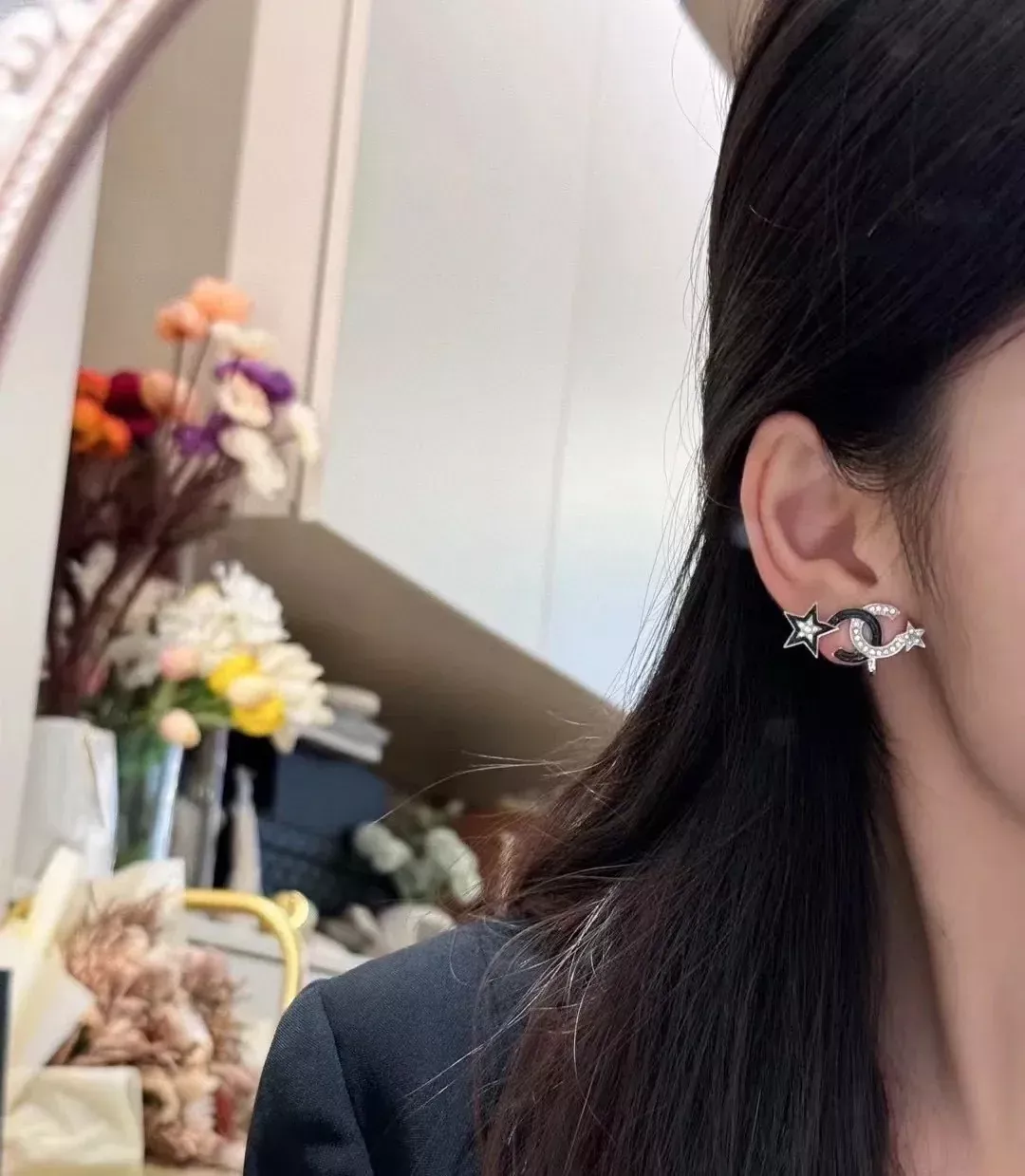 샤넬 더블 C 스타 장식 귀걸이 상세 이미지 9