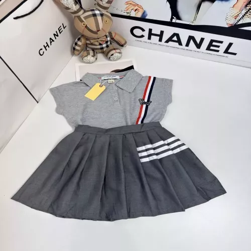 톰브라운 그레이 니트 조끼 아동용 투피스