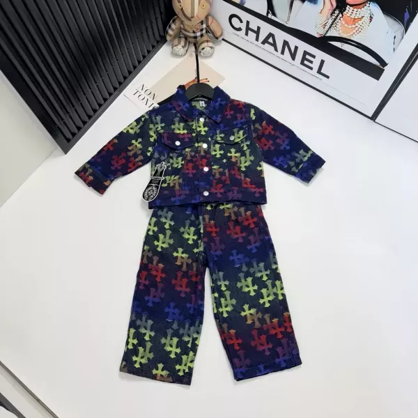 크롬하츠 데님 아동용 상하의 세트