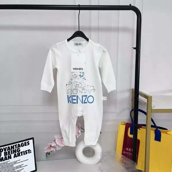 겐조 동물 프린트 유아용 점프수트