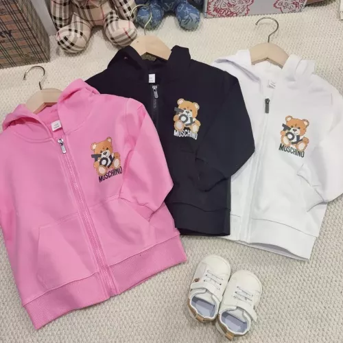 모스키노 곰돌이 자수 집업 아동용 후드 재킷