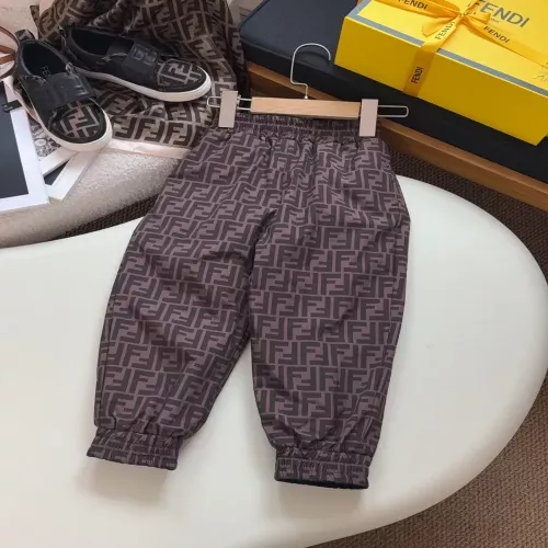 펜디 양면 자카드 밴딩 아동용 트레이닝 팬츠
