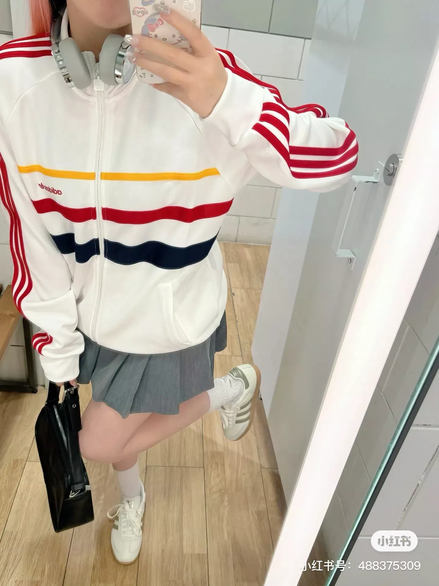 아디다스 삼선 자수 스탠드칼라 남녀공용 집업 재킷 상세 이미지 24