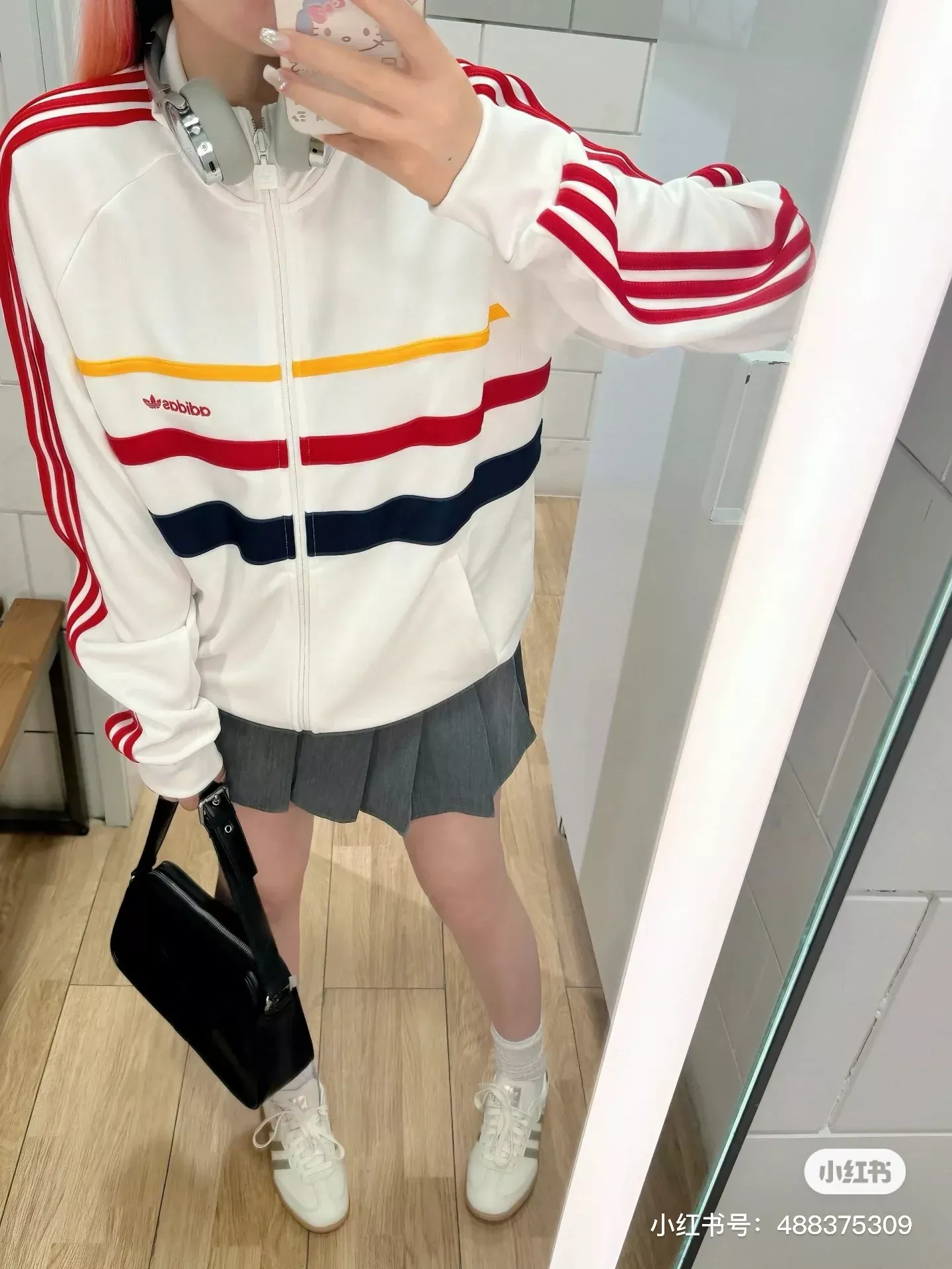 아디다스 삼선 자수 스탠드칼라 남녀공용 집업 재킷 상세 이미지 25