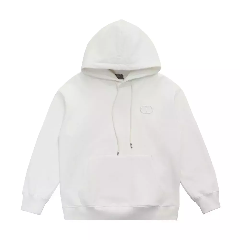 디올 플라워 입체 자수 남녀공용 후드 티셔츠