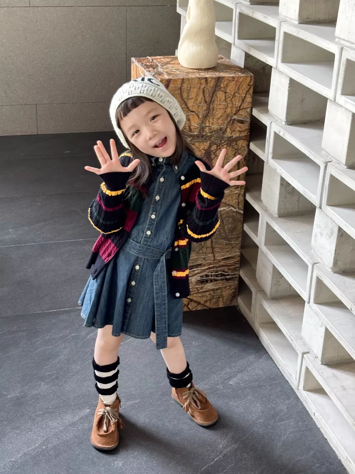 랄프로렌 워싱 데님 셔츠형 아동용 원피스 상세 이미지 31