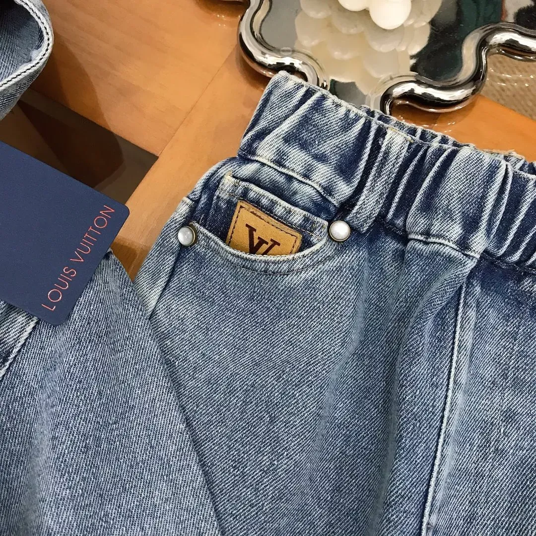 루이비통 후드 데님 아동용 상하의 세트 상세 이미지 8