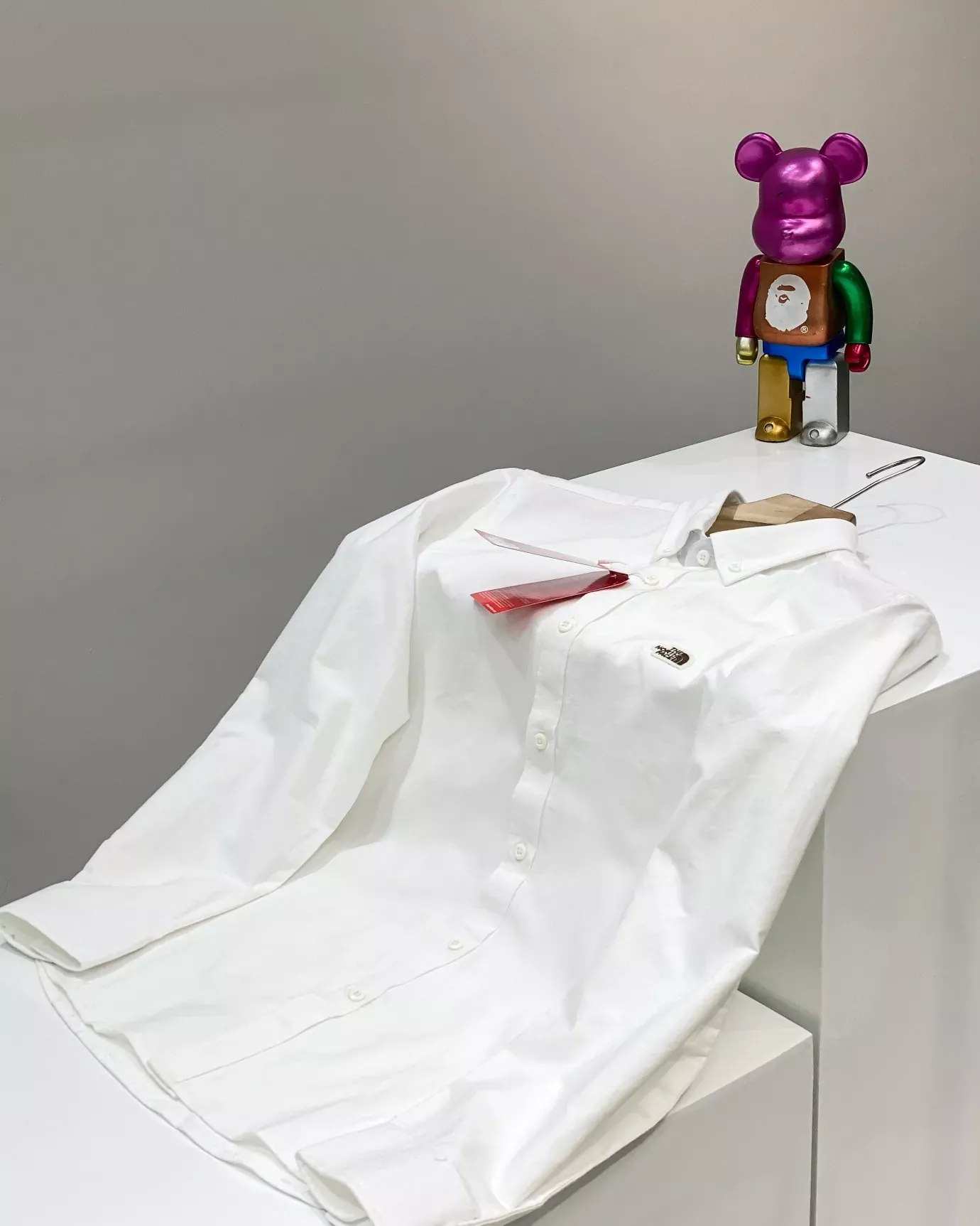 노스페이스 옥스퍼드 코튼 자수 남녀공용 긴소매 셔츠 상세 이미지 15