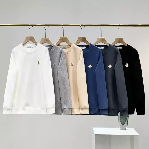몽클레어 자수 로고 코튼 맨투맨 티셔츠