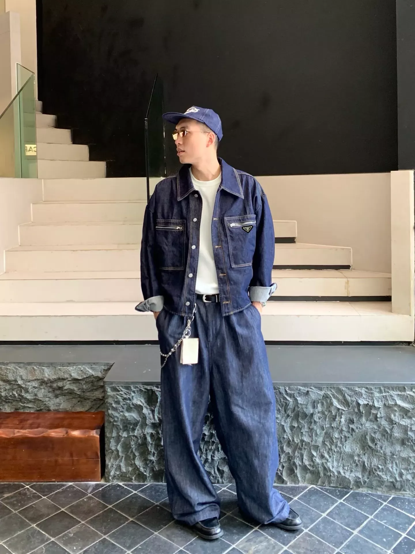 프라다 빈티지 데님 루즈핏 남녀공용 데님 재킷 상세 이미지 12