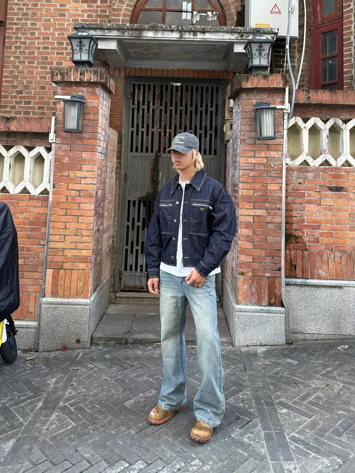 프라다 빈티지 데님 루즈핏 남녀공용 데님 재킷 상세 이미지 14