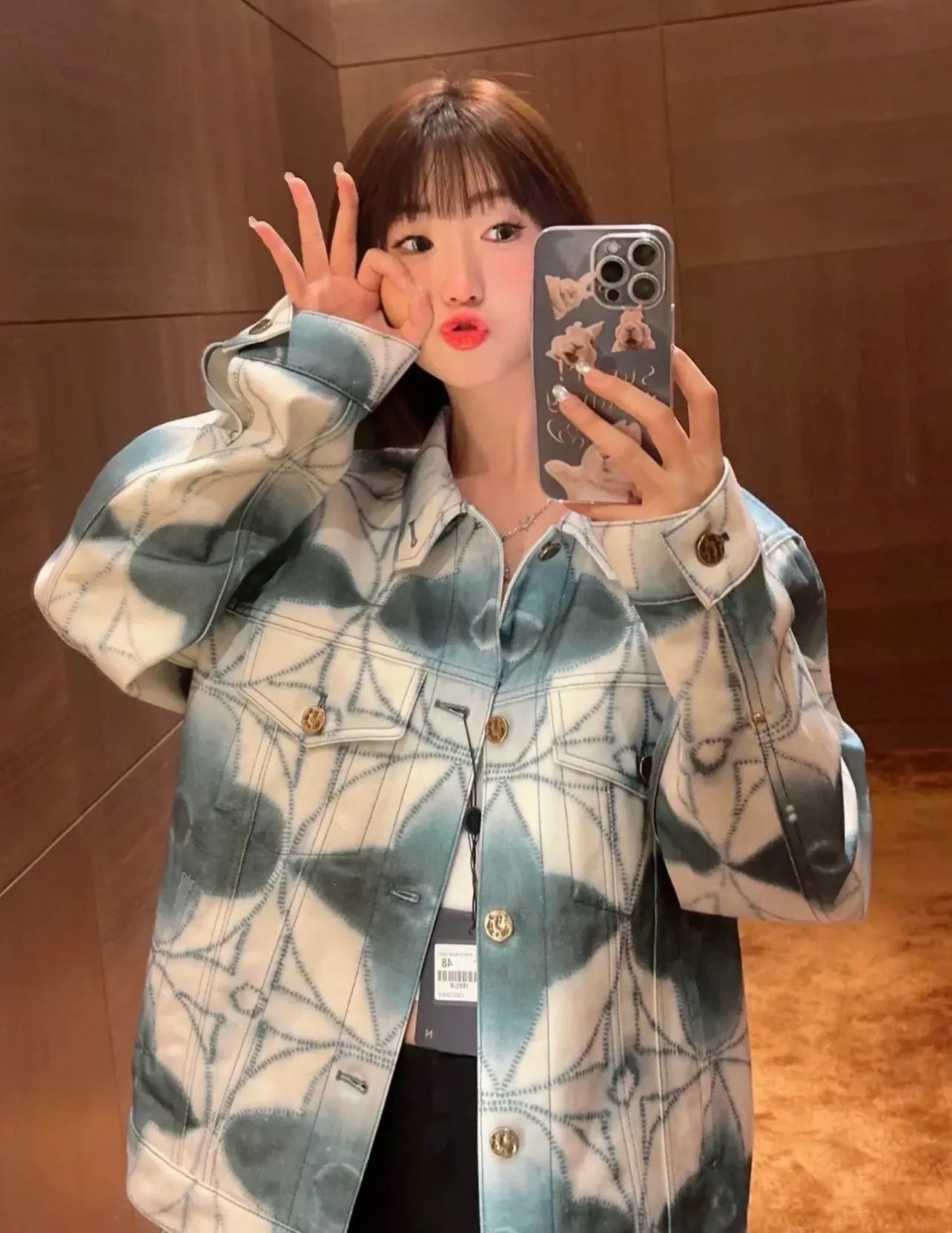 루이비통 네잎클로버 워싱 남녀공용 데님 재킷 상세 이미지 16
