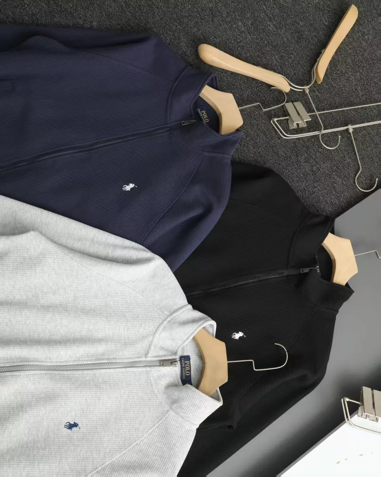 랄프로렌 자수 포인트 스탠드칼라 남녀공용 집업 재킷 상세 이미지 7