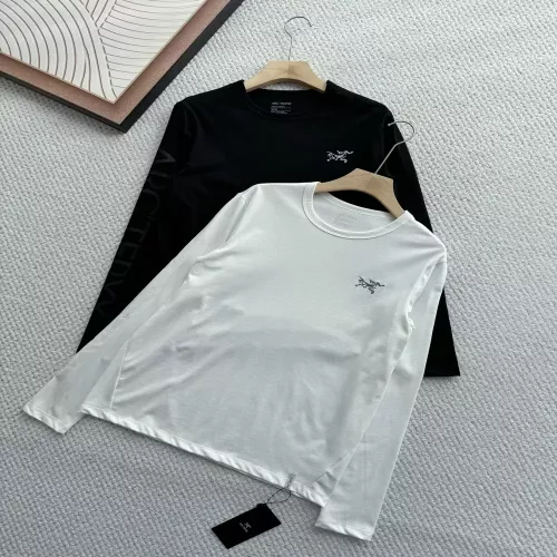 아크테릭스 로고 코튼 혼방 남녀공용 긴소매 티셔츠