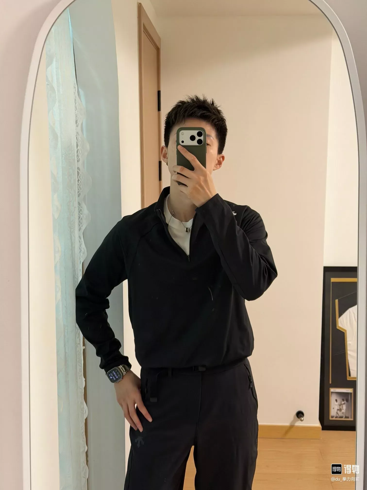 데상트 반집업 기능성 남녀공용 긴소매 티셔츠 상세 이미지 25