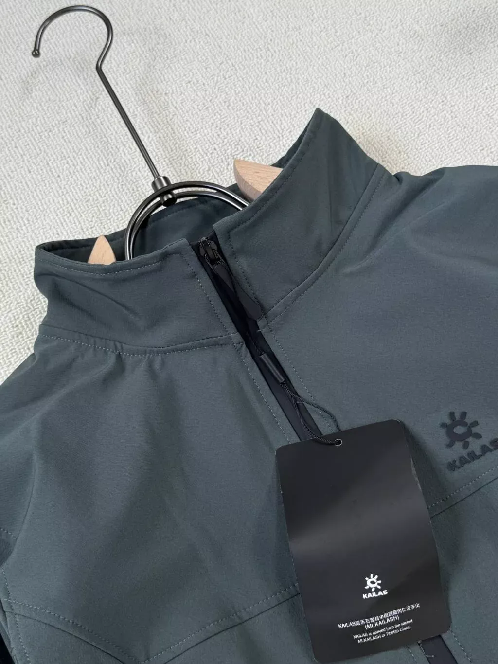 카일라스 우븐 스탠드칼라 남녀공용 후드 재킷 상세 이미지 10