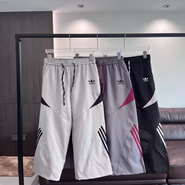 아디다스 삼선 배색 와이드 남녀공용 트레이닝 팬츠