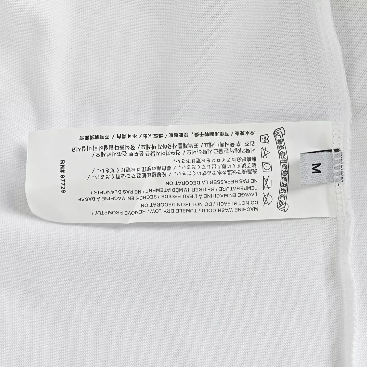 크롬하츠 십자가 패치 루즈핏 남녀공용 긴소매 티셔츠 상세 이미지 6