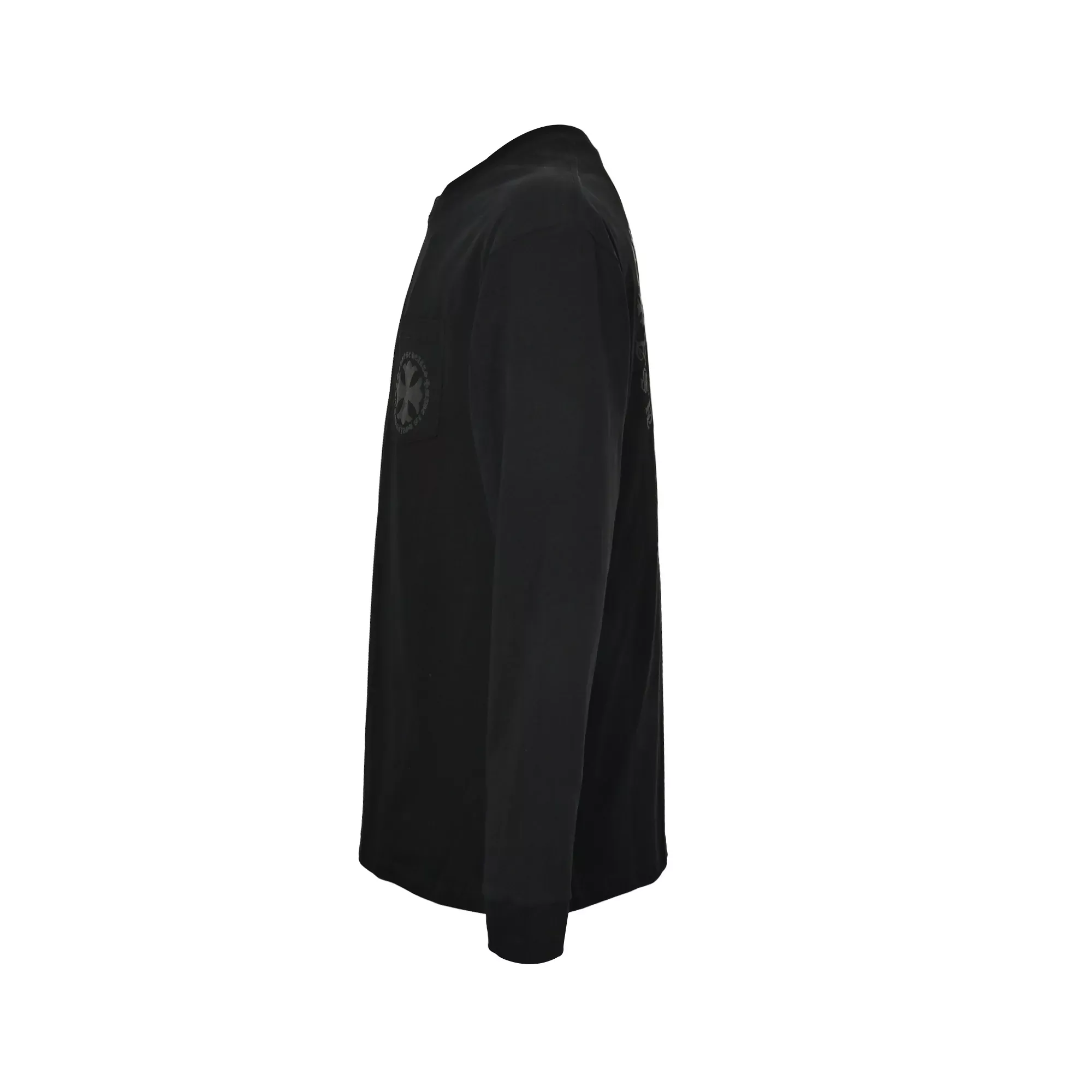 크롬하츠 십자가 프린트 오버핏 남녀공용 긴소매 티셔츠 상세 이미지 2