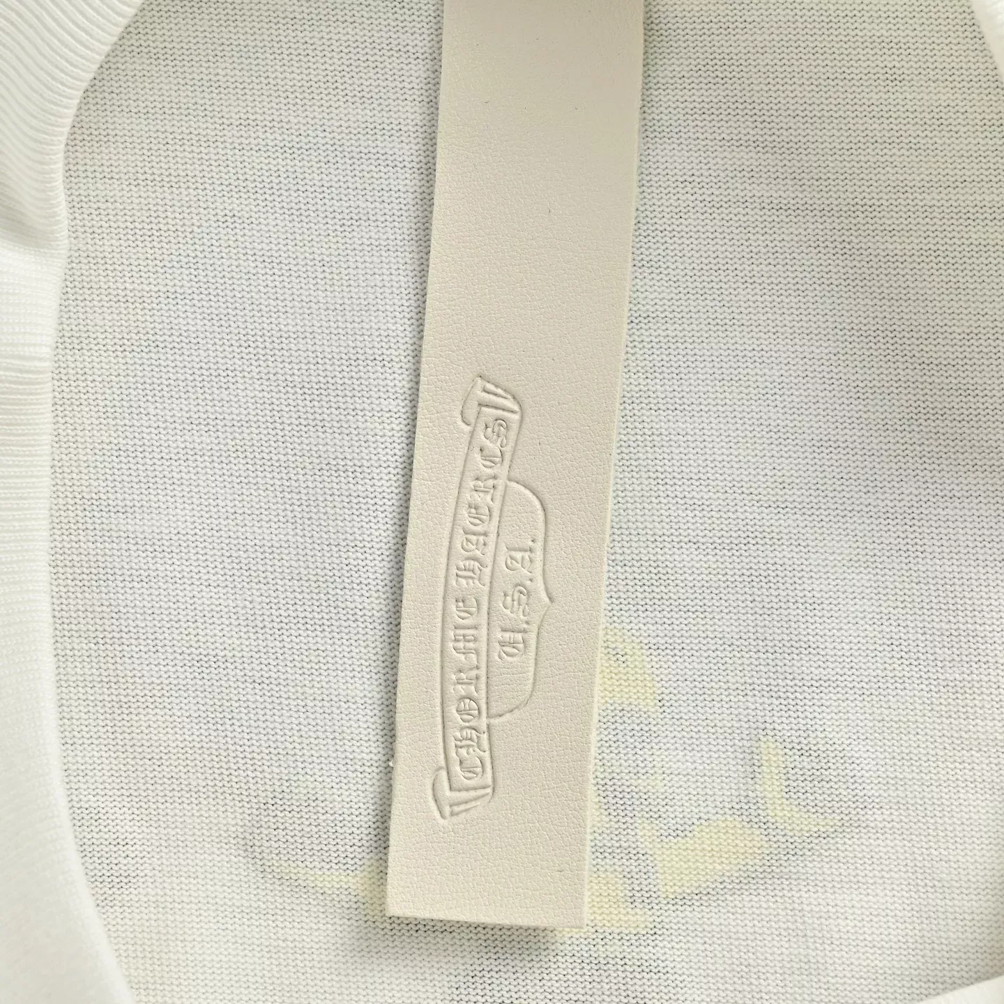 크롬하츠 스컬 프린트 오버핏 남녀공용 긴소매 티셔츠 상세 이미지 5