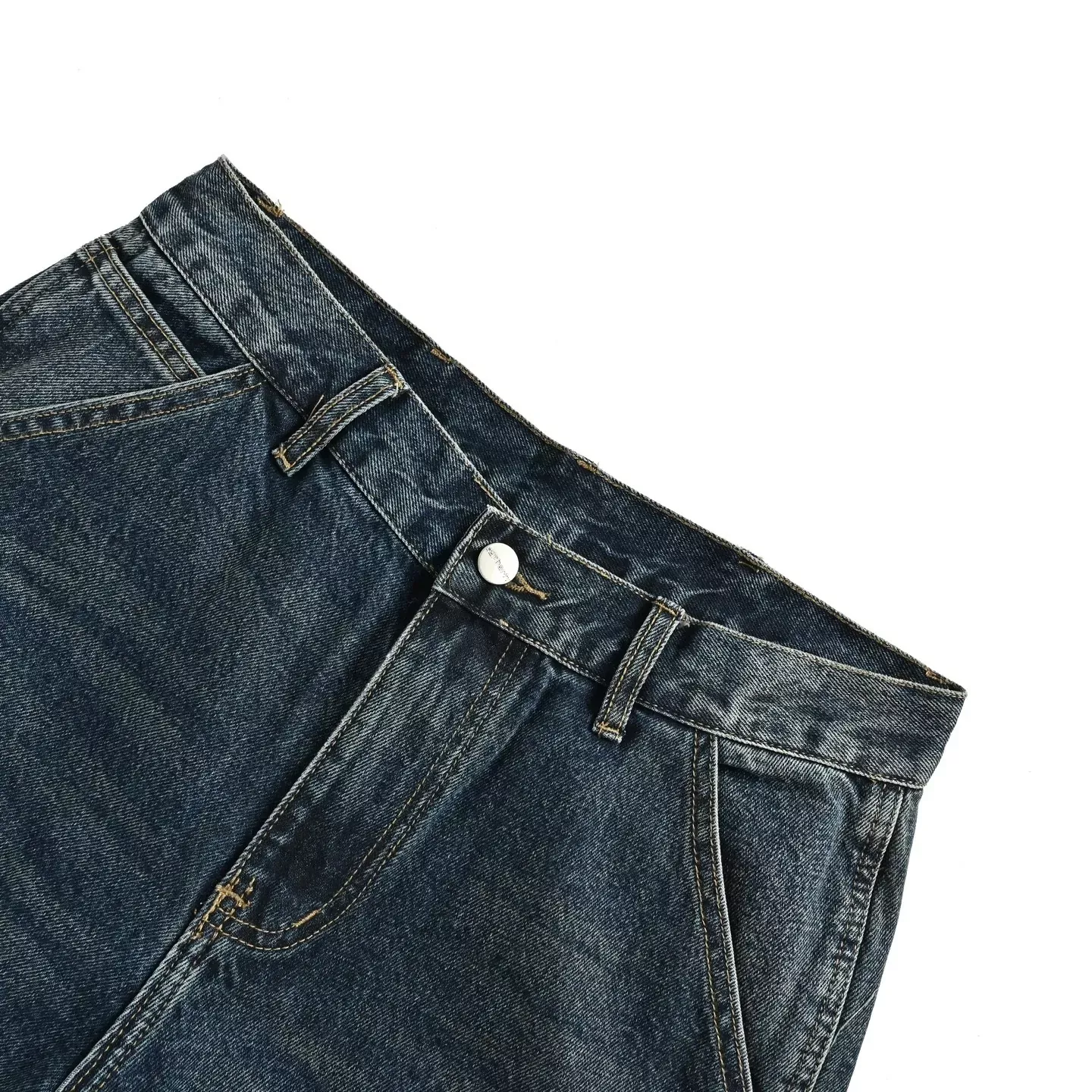 칼하트 더블 니 워싱 스트레이트 남녀공용 데님 팬츠 상세 이미지 4