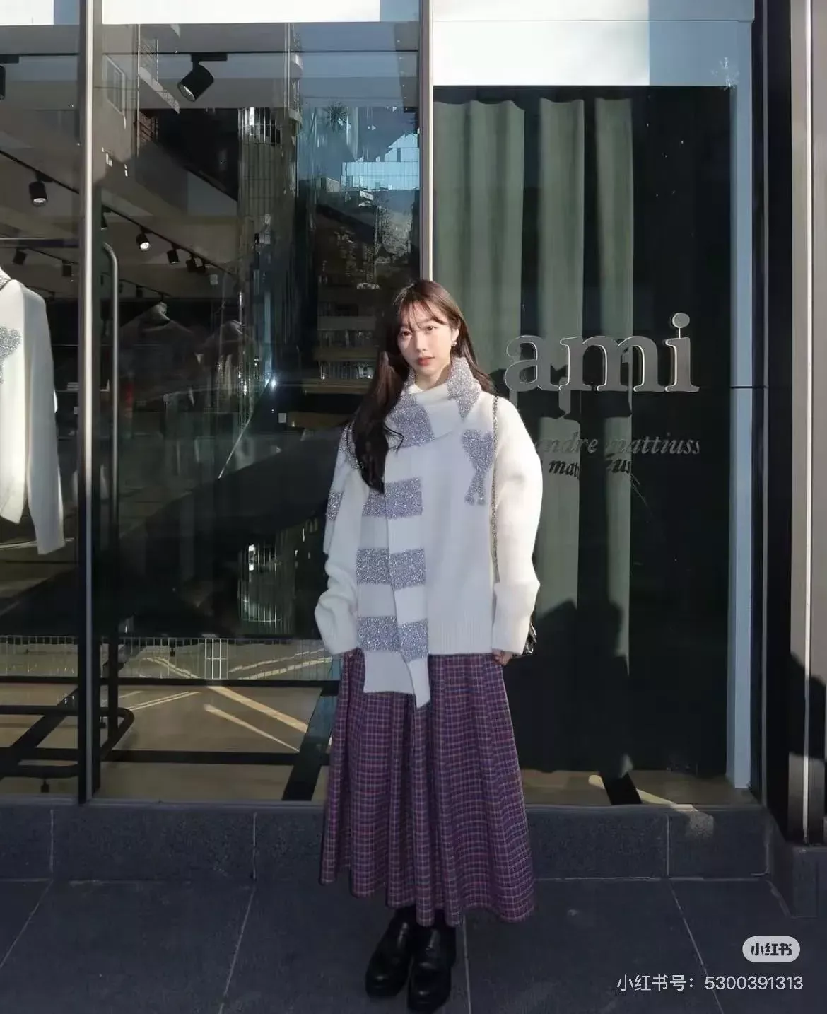 아미 하트 로고 오버핏 남녀공용 긴소매 가디건 상세 이미지 28