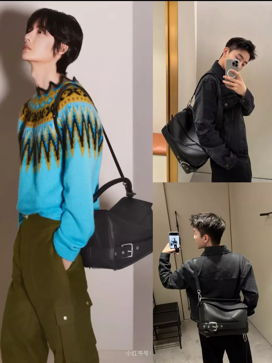 로에베 자수 워싱 데님 남녀공용 데님 재킷 상세 이미지 12