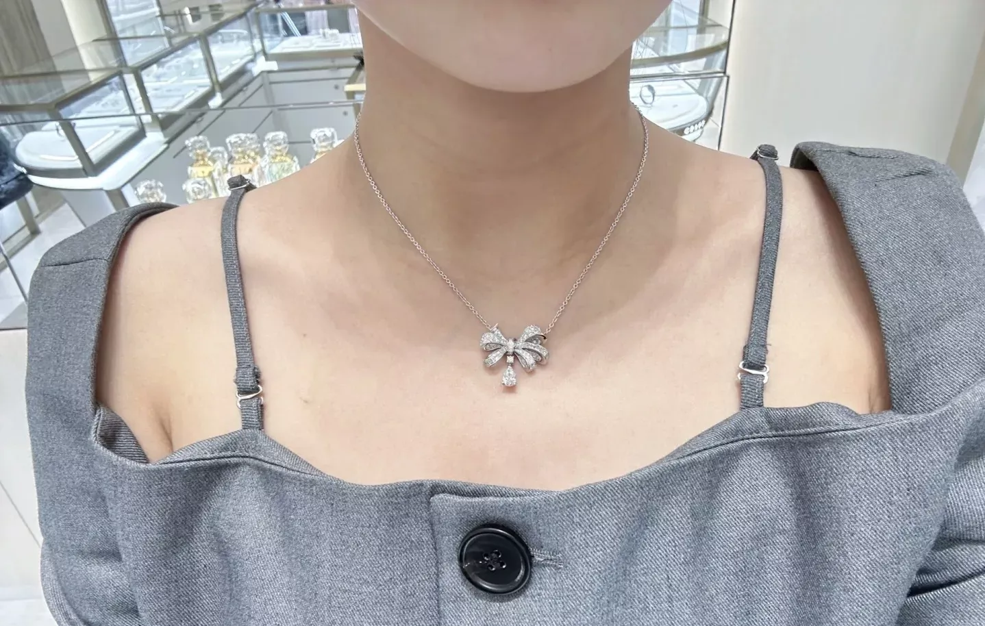그라프 보우 물방울 펜던트 목걸이 상세 이미지 26